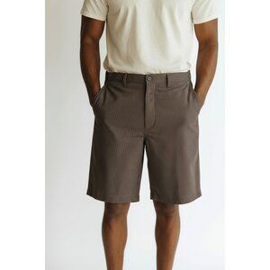 Callaway Mens Gray Pinstripe Golf Shorts Size 36